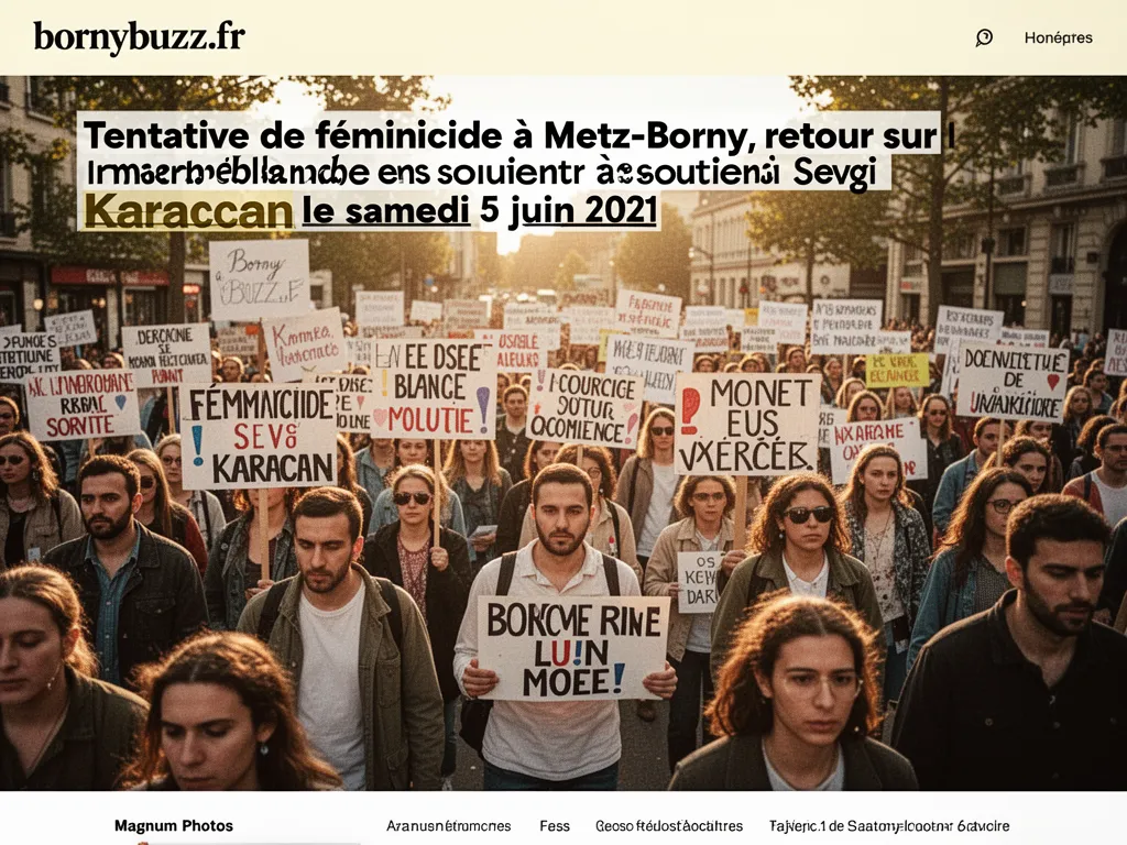 Tentative de féminicide à Metz-Borny, retour sur la marche blanche en soutien à Sevgi Karacan le samedi 5 juin 2021