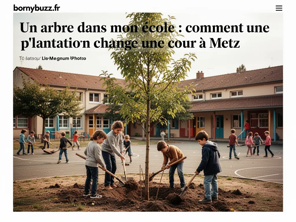 Un arbre dans mon école : comment une plantation change une cour à Metz