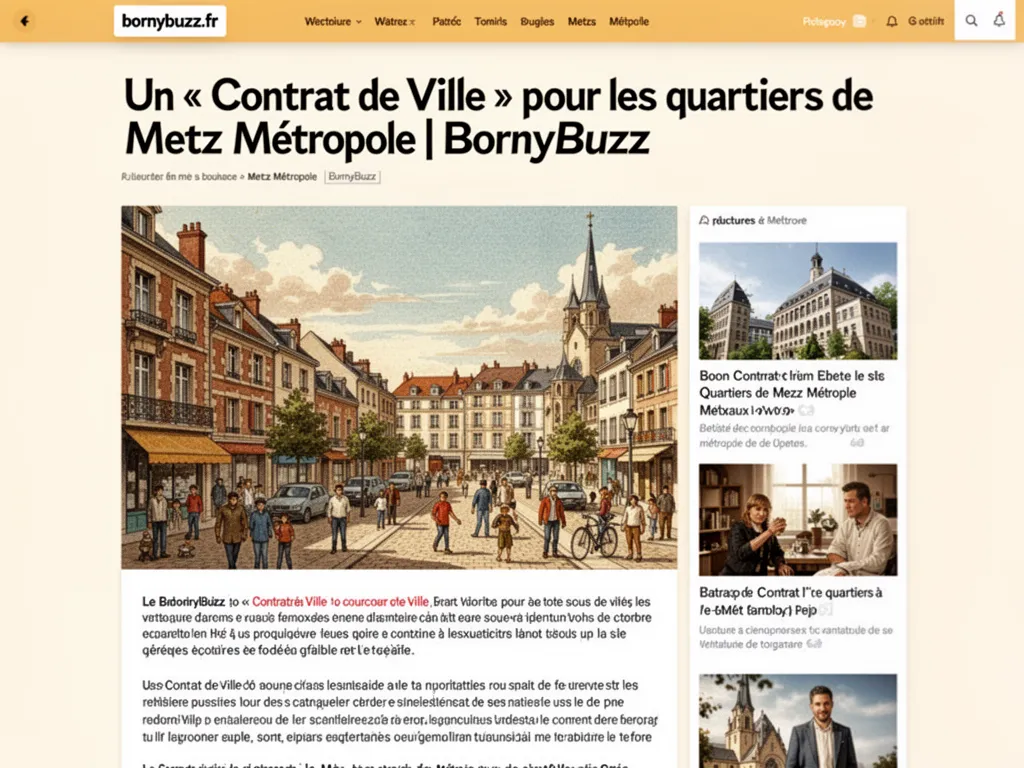 Un « Contrat de Ville » pour les quartiers de Metz Métropole | BornyBuzz