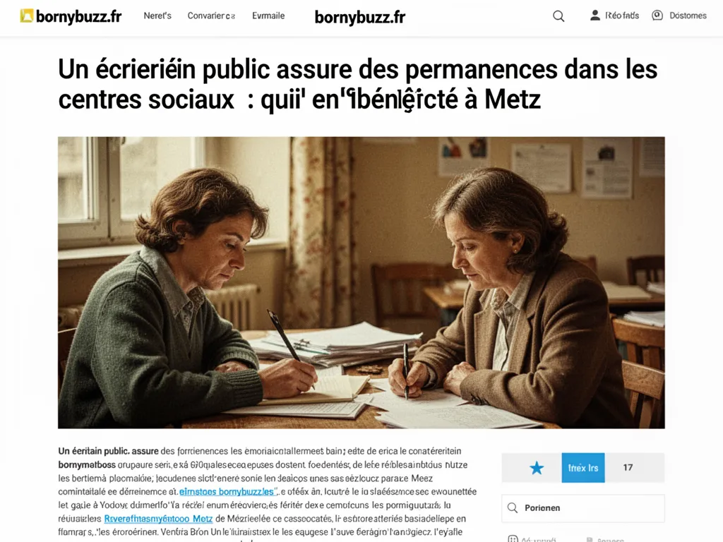Un écrivain public assure des permanences dans les centres sociaux : qui en bénéficie à Metz