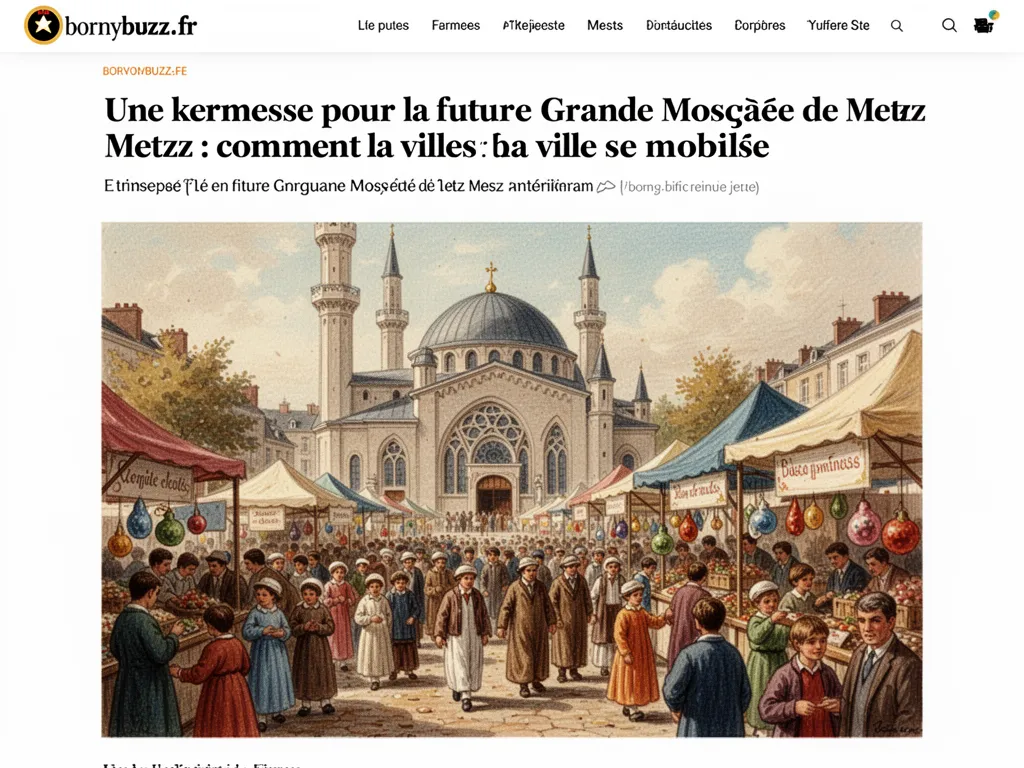 Une kermesse pour la future Grande Mosquée de Metz : comment la ville se mobilise
