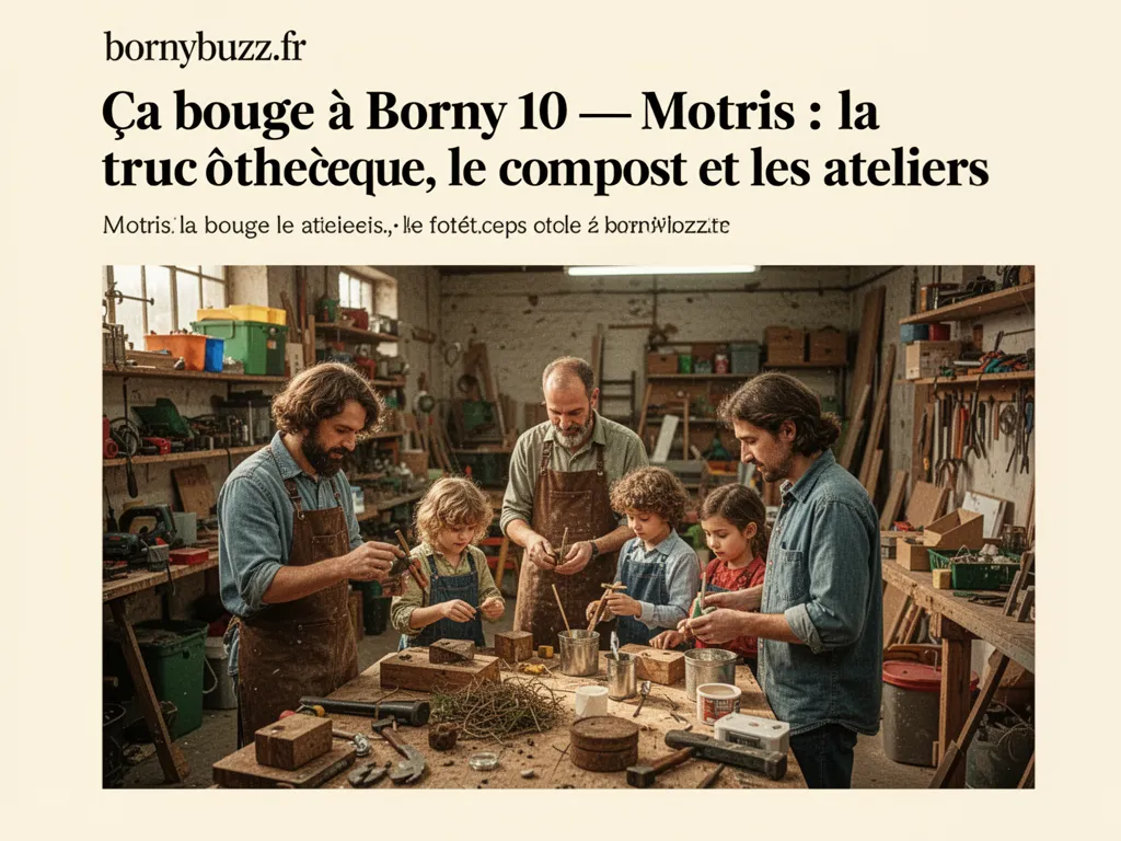 Ça bouge à Borny 10 : Motris : la trucothèque, le compost et les ateliers